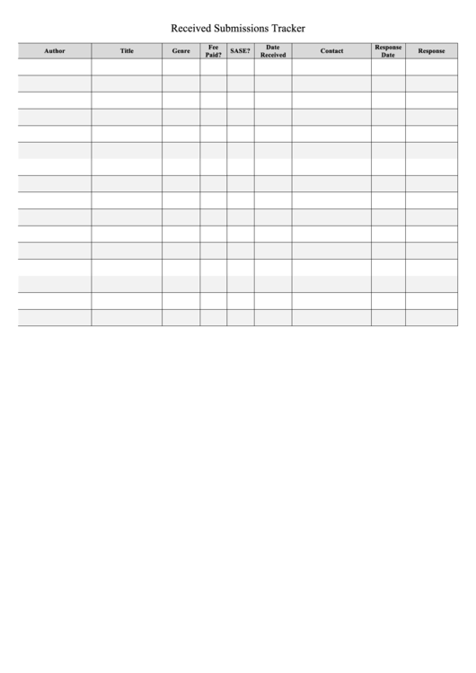 Submission Tracker Received Printable pdf