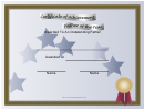 Father Of The Year Certificate