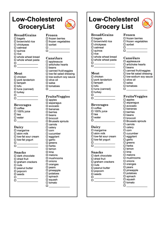 low-cholesterol-grocery-list-template-printable-pdf-download