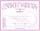 Couples Therapy Certificate