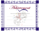 Certificate Of Achievement Template - Blue