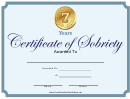 7 Years Sober Certificate