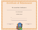 Bible School Certificate Of Completion Template