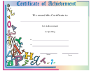 Spelling Achievement