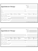 Appointment Change Form