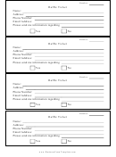 Raffle Ticket Template - Black And White