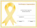 Suicide Awareness Certificate