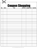 Coupon Shopping List