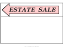 Estate Sale Sign Template