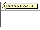 Garage Sale Sign Template
