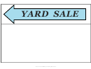 Yard Sale Sign Template