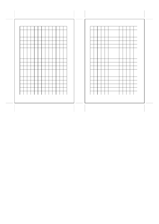 A6 Organizer Grid Page - Left Printable pdf