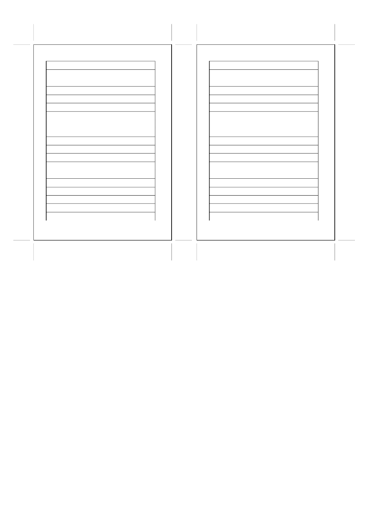 A6 Organizer Lined Note Page - Left Printable pdf