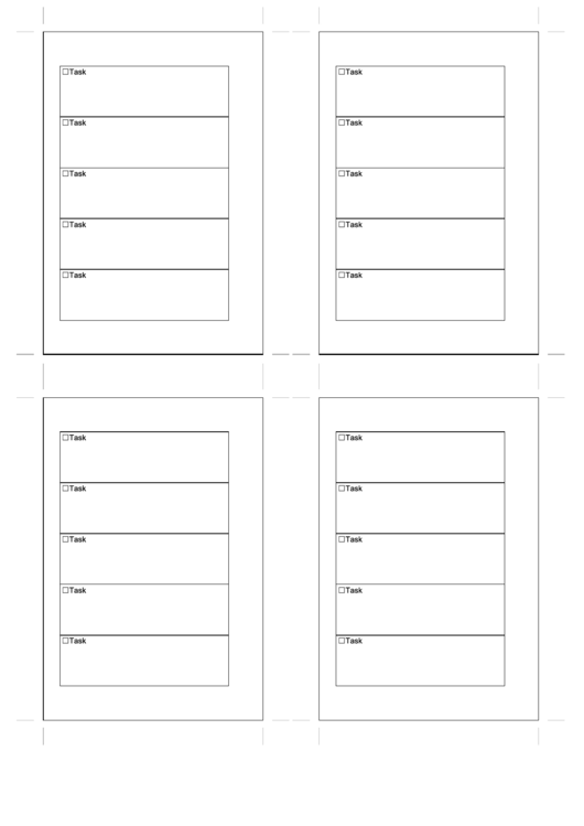 Small Organizer To Do List Template - Left Printable pdf