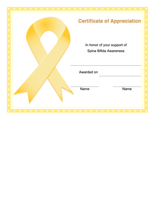 Spina Bifida Awareness Printable pdf