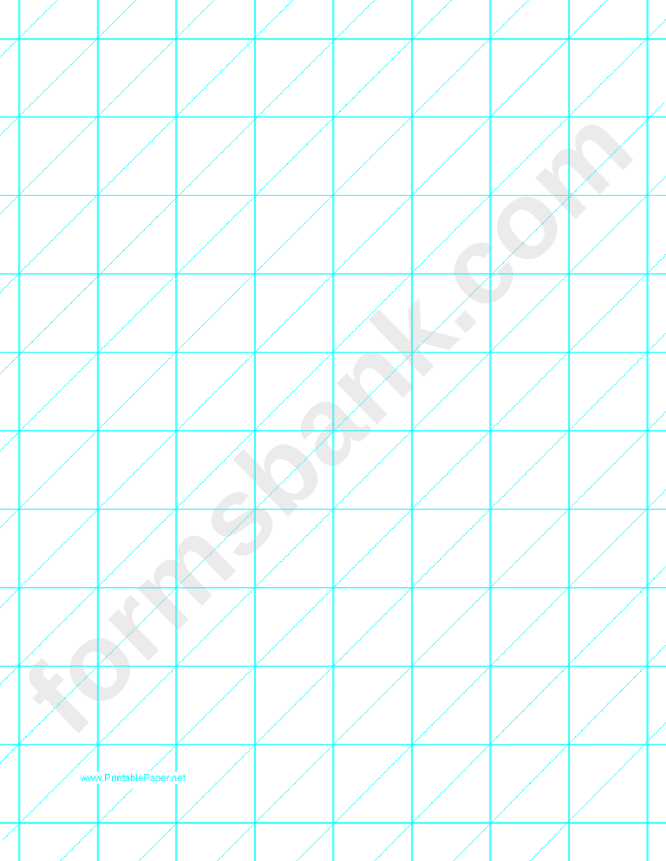Diagonals (Left) With 1-Inch Grid