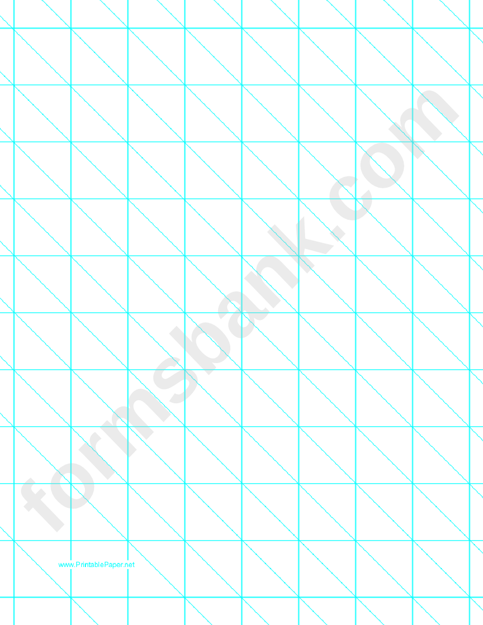 Diagonals (Right) With 1-Inch Grid