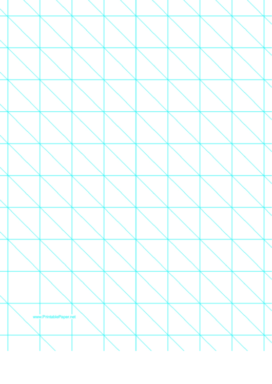 Diagonals (Right) With 1-Inch Grid Printable pdf