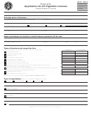 Form Ctl - Application For All Cigarette Licenses - Except Retailer's License - 2013-2014