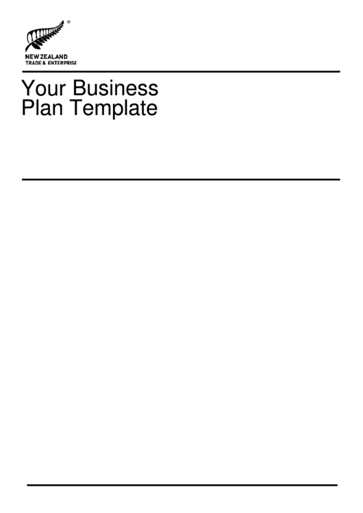 Business Plan Template Printable pdf
