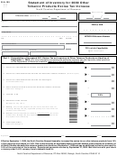 Form B-a-105 - Statement Of Inventory For 2009 Other Tobacco Products Excise Tax Increase