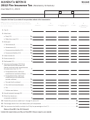 Form M11ar - Fire Insurance Tax (retaliatory Schedule)
