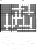 Level 6 Crossword Puzzle Template