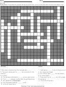 Level 6 Crossword Puzzle Template