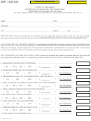 Form Ar1100-co - Schedule Of Check-off Contributions Corporation Income Tax Return