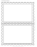 Small Stamp Outline Template