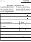 Form Dr 0075 - Certification Of Qualified Enterprise Zone Contribution - Colorado Department Of Revenue