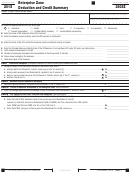 Form 3805z - California Enterprise Zone Deduction And Credit Summary - 2015