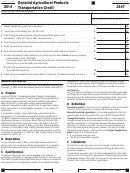 Form 3547 - California Donated Agricultural Products Transportation Credit - 2014