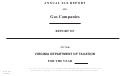 Form Pl1 - Annual Tax Report - Gas Companies Title Page