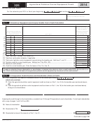 Form 325 - Arizona Agricultural Pollution Control Equipment Credit - 2014