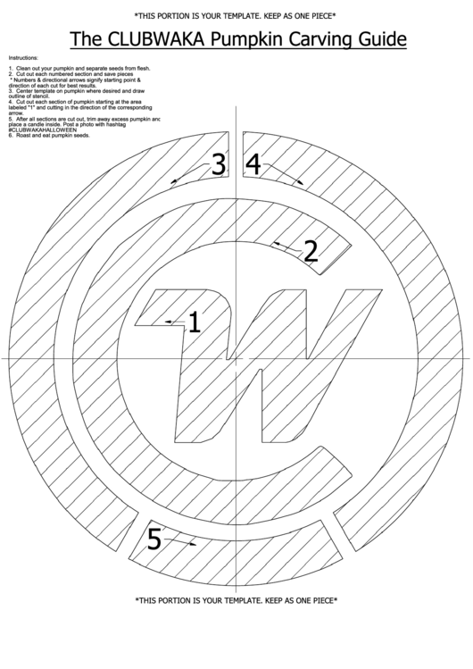 The Clubwaka Pumpkin Carving Guide Printable pdf