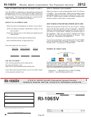 Form Ri-1065v - Partnership Payment Voucher - 2012