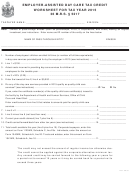 Employer-assisted Day Care Tax Credit Worksheet For Tax Year 2015