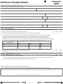 Form 3500a - California Submission Of Exemption Request