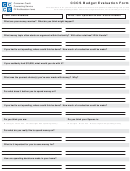 Cccs Budget Evaluation Form