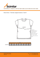 Size Chart - Female Capped Sleeve T-shirt - Scimitar Sports