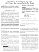 Instructions For Alaska Gas Storage Facility Tax Credit (form 6321/form 6322) - 2015