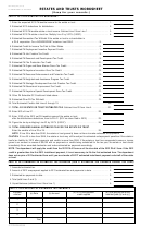Form Rev-414(f) Ex - Estates And Trusts Worksheet