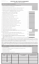 Form Rev-414(f) Ex - Estates And Trusts Worksheet
