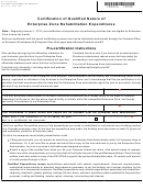Form Dr 0076 - Certification Of Qualified Nature Of Enterprise Zone Rehabilitation Expenditures