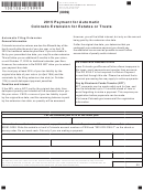 Form Dr 0158-f - Payment For Automatic Colorado Extension For Estates Or Trusts - 2015