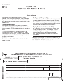 Form Dr 0105ep - Estate/trust Estimated Tax Payment Voucher - 2015