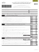 Form N-615 - Computation Of Tax For Children Under Age 14 Who Have Unearned Income Of More Than 1,000 - 2015