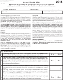 Form Ct-1120 Xch - Connecticut Application For Exchange Of Research And Development Or Research And Experimental Expenditures Tax Credits By A Qualifi Ed Small Business - 2015