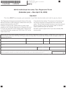 Form Dr 0900 - Individual Income Tax Payment Form - 2015
